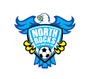 NORTH ROCKS PLAY HARD Iron On Transfer